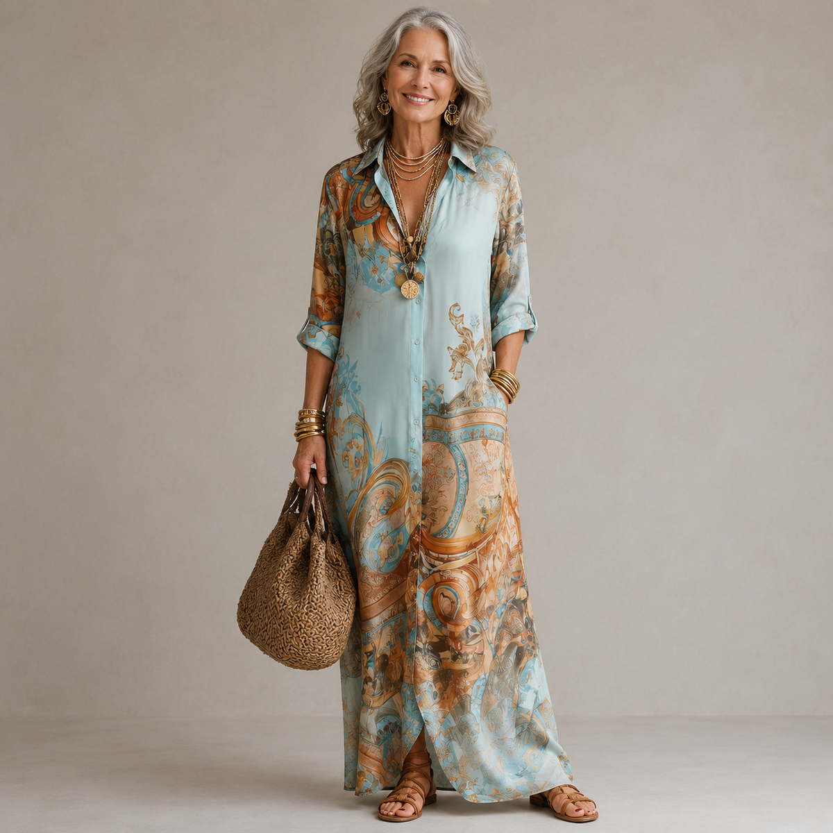 Evalexy™ - Maxi Dress Print Luxury