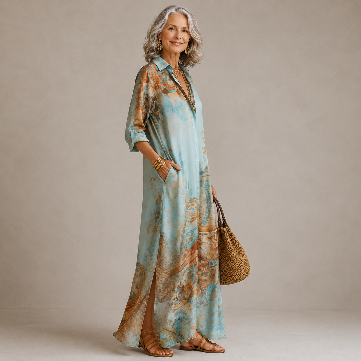 Evalexy™ - Maxi Dress Print Luxury