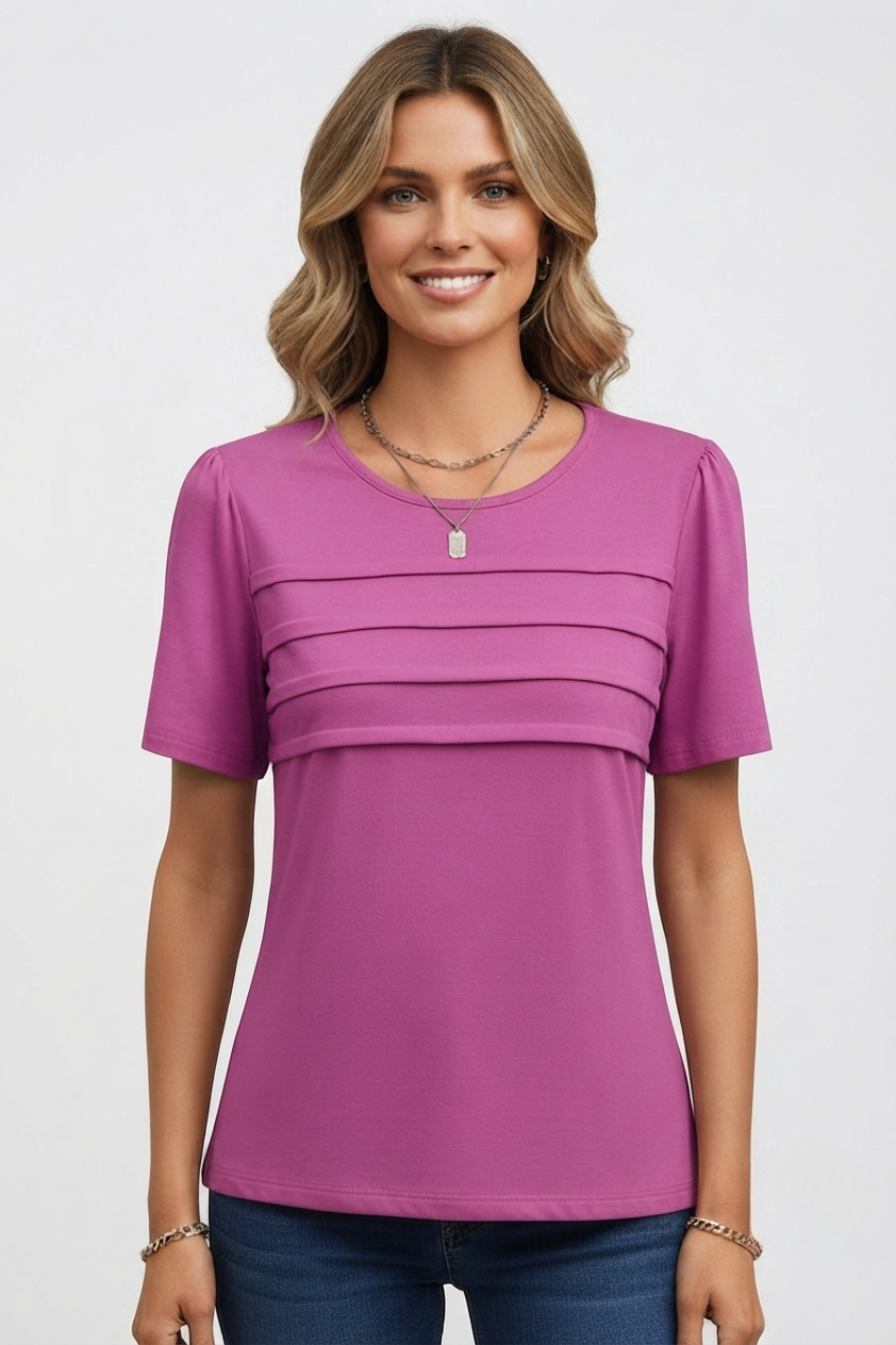 Jacinta | Layered Front Round Neck Top