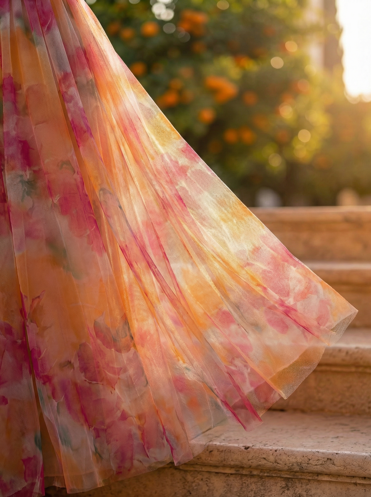 Elegant Silk Marbella Dress