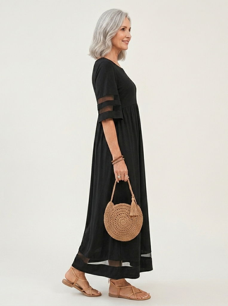 Louise™ | Softly Structured Midi Dress