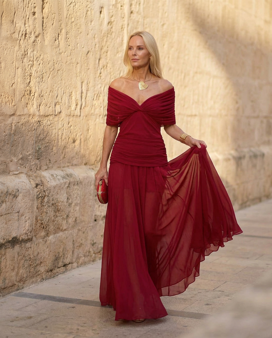 Elegant Silk Santana Dress