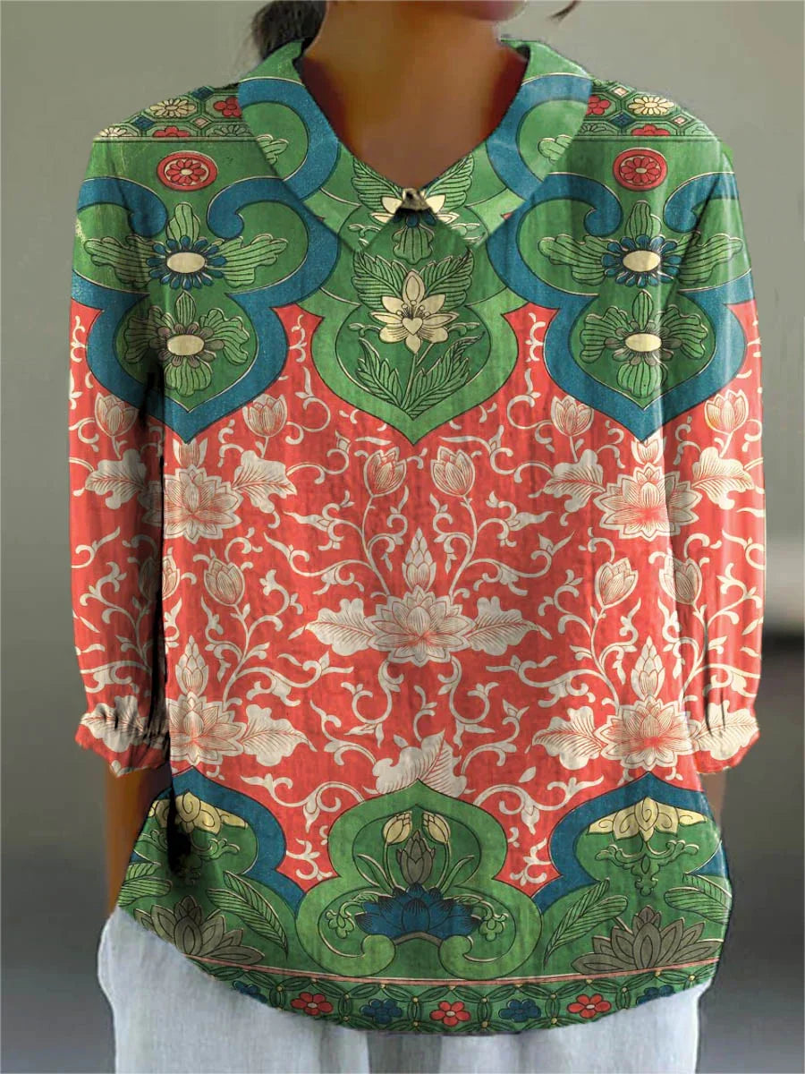 Clara™ Regal Lotus Blouse
